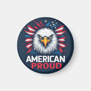 Aimant Cadeau Patriotique Drapeau USA Fierté Américaine
