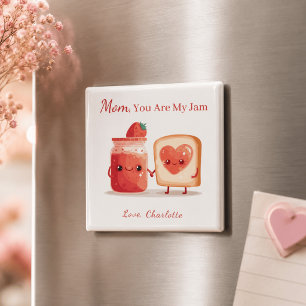 Aimant Cadeau personnalisé de confiture de fraise pour la