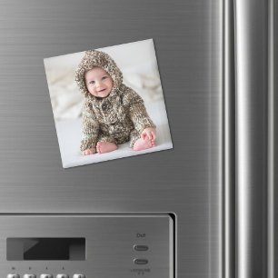 Aimant Cadeau personnalisé de photo de nouveau-né