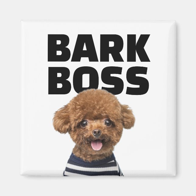 Aimant Cadeau Personnalisé Photo de Chien Personnalisé Ba (Devant)