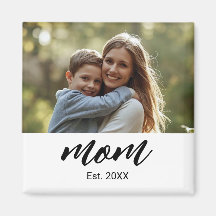 Cadeau Photo Aimanté Fondé par Maman