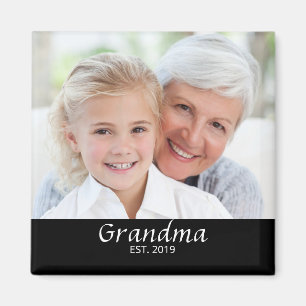 Aimant Cadeau Photo de l'Arrivée de Grand-Mère