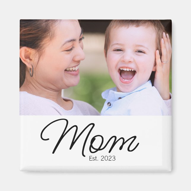 Aimant Cadeau photo de maman (Devant)