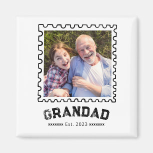 Aimant Cadeau Photo de Papy