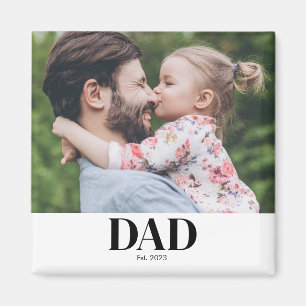 Aimant Cadeau Photo Papa Fondé