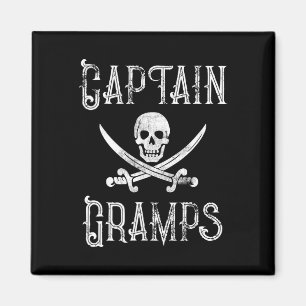 Aimant Cadeau pirate de navigation personnalisé Capitaine