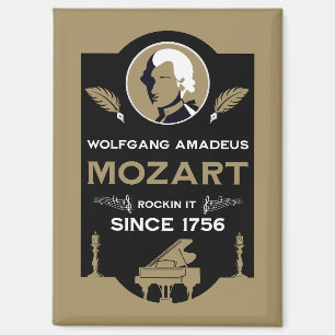 Aimant Cadeau pour amateur de musique de Mozart