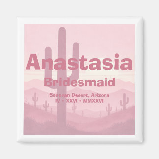 Aimant Cadeau pour Demoiselle d'Honneur Rose – Demoiselle