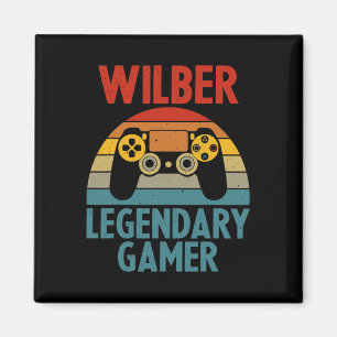 Aimant Cadeau Wilber Nom Personnalisé Drôle Geek Jeux Vid