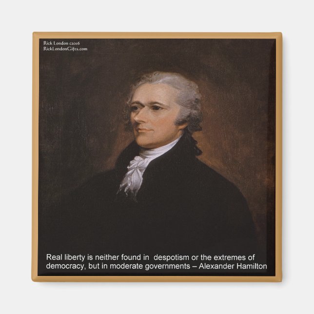 Aimant Cadeaux Alexander Hamilton (Devant)