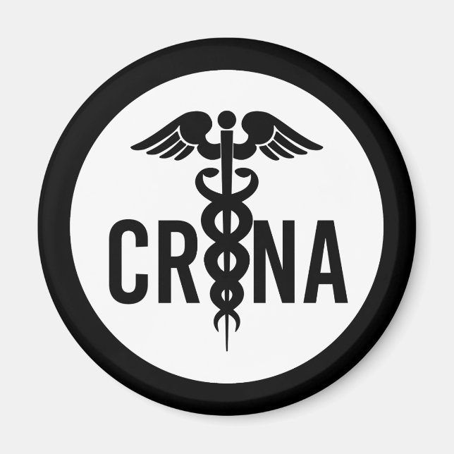 Aimant Cadeaux anesthésistes certifiés CRNA (Devant)