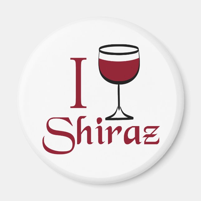 Aimant Cadeaux aux amateurs de vin de Shiraz (Devant)