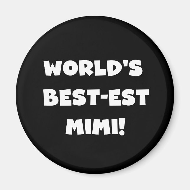 Aimant Cadeaux blancs de T-shirts des textes Mimi du (Devant)