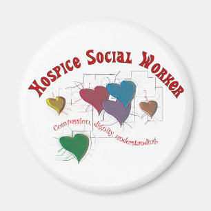 Aimant Cadeaux d'assistant social d'hospice