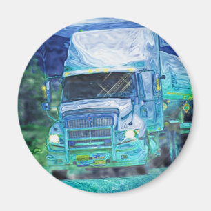 Aimant Cadeaux de CAMIONNEURS d'INSTALLATION de CAMION de