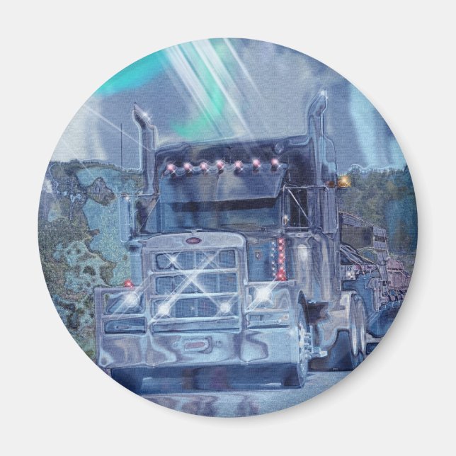 Aimant Cadeaux de CAMIONNEURS d'INSTALLATION de CAMION de (Devant)