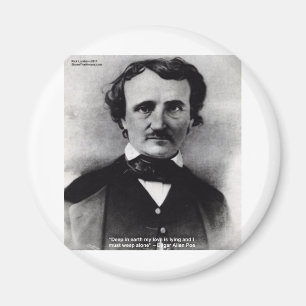 Aimant Cadeaux de citation d'amour "Pleurez seul" d'Edgar
