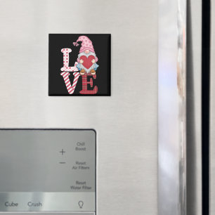 Aimant Cadeaux de couple d'amour de gnome de la Saint-Val