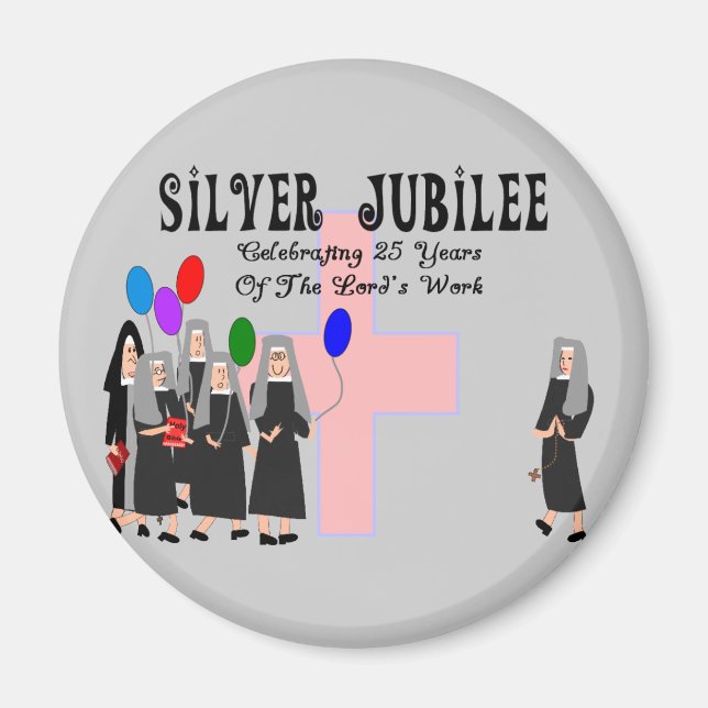 Aimant Cadeaux de jubilé d'argent des soeurs (Devant)
