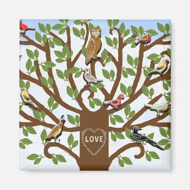 Aimant Cadeaux de la famille de la réunion (Devant)