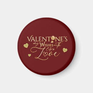 Aimant Cadeaux de la Saint-Valentin rouges
