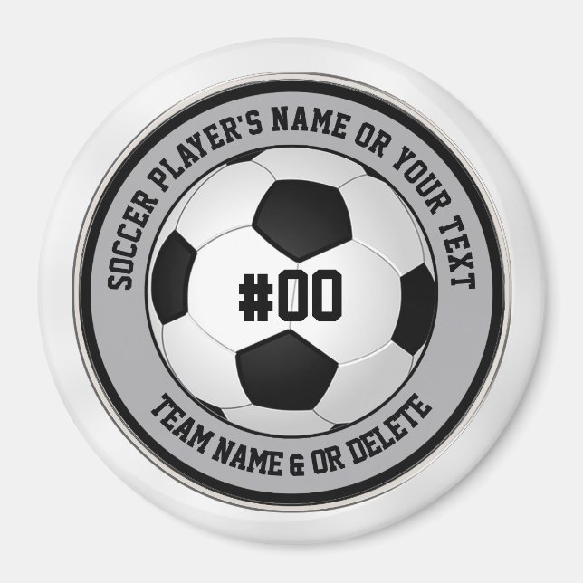 Aimant Cadeaux De L'Équipe De Football Personnalisés Et B (Devant)