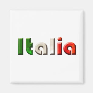 Aimant Cadeaux de logo de l'Italie pour des amants