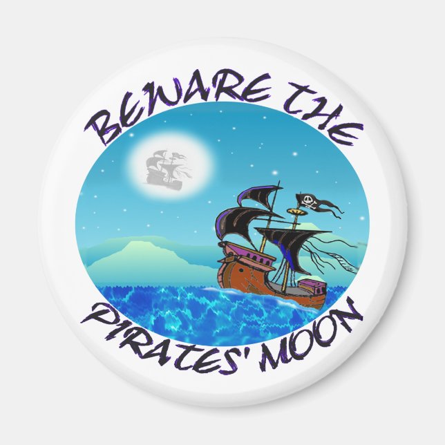 Aimant Cadeaux de navires pirates (Devant)