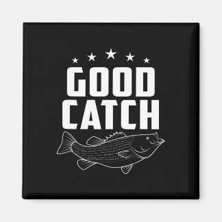 Aimant Cadeaux de pêche drôles Bonne prise 