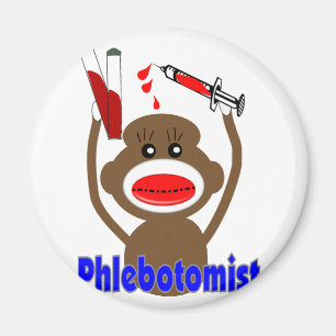 Aimant Cadeaux de Phlebotomist de singe de