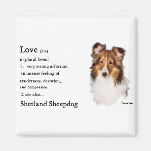 Aimant Cadeaux de Sheltie de chien de berger de Shetland