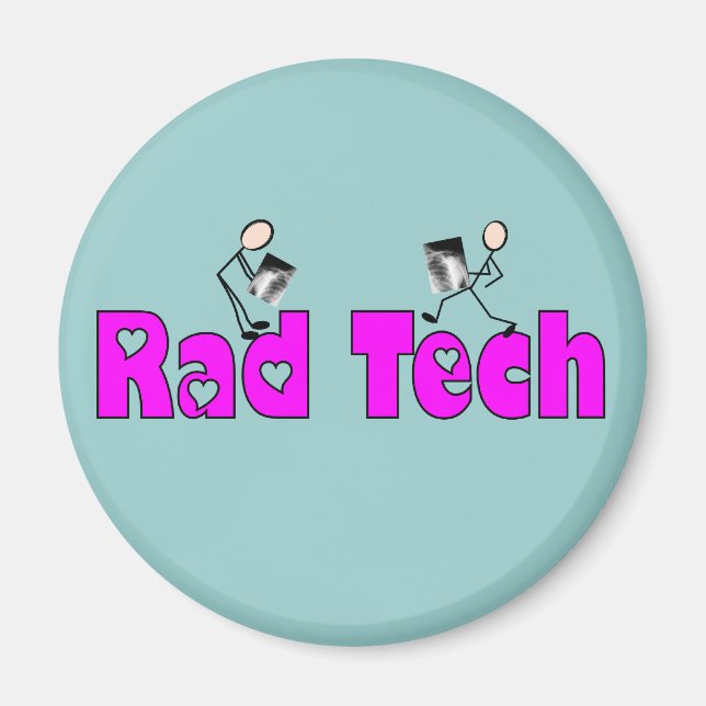 Aimant Cadeaux de technicien en radiologie "Rad Tech" (Devant)