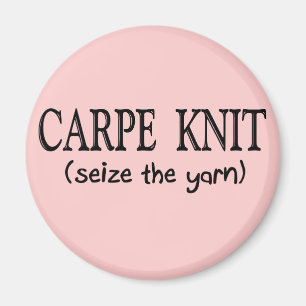 Aimant Cadeaux de tricoteuse   de Knit de Carpe