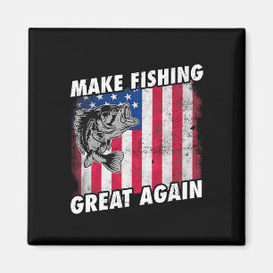 Aimant Cadeaux drôles de pêche Trump