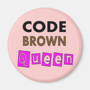 Aimant Cadeaux drôles "de REINE BROWN de CODE"