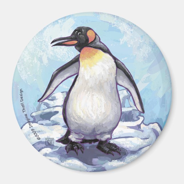 Aimant Cadeaux et accessoires de pingouin (Devant)