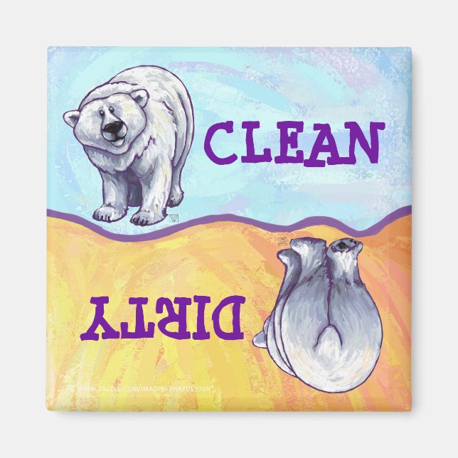Aimant Cadeaux et accessoires d'ours polaire (Devant)