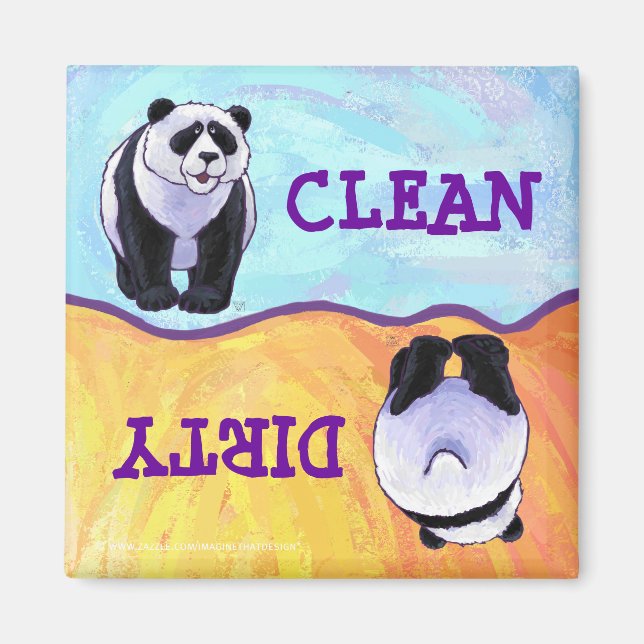 Aimant Cadeaux et accessoires pour ours Panda (Devant)