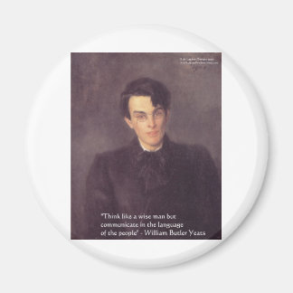 Aimant Cadeaux et Cartes de Citation de Sagesse de Yeats
