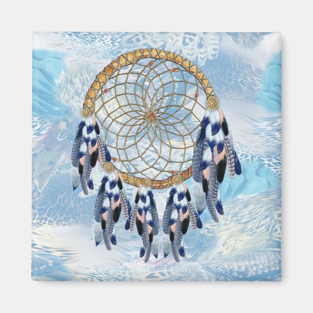 Aimant Cadeaux Exotic Blue Dream Catch (Devant)