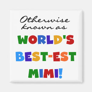 Aimant Cadeaux lumineux de T-shirts des couleurs Mimi du
