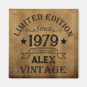 Aimant Cadeaux personnalisés vintages de 45e anniversaire