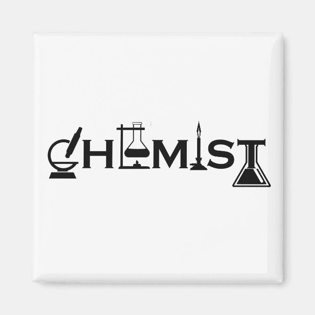 Aimant cadeaux pour homme et femme chimiste (Devant)