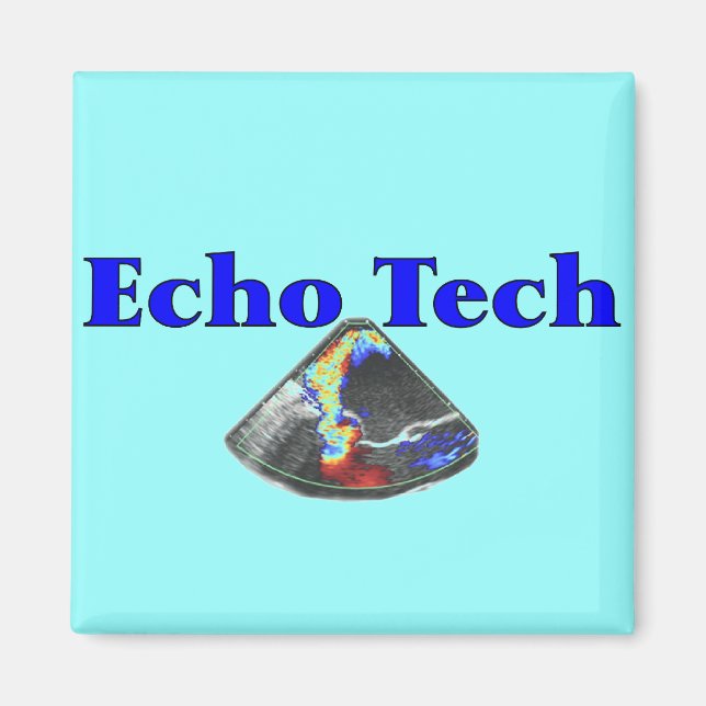 Aimant Cadeaux Techniciens Echo (Cardiac Echo Tech) (Devant)