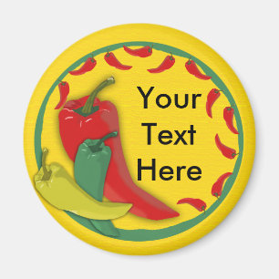 Aimant Cadre de cercle de groupe de poivre de piment