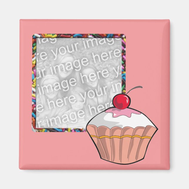 Aimant cadre de cupcake (Devant)