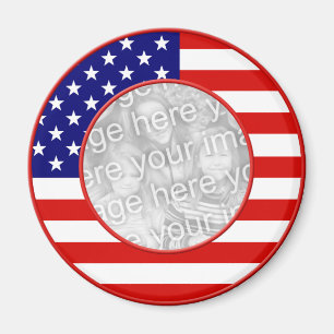 Aimant Cadre de drapeau américain