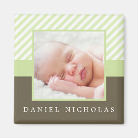 Cadre photo Green Stripes