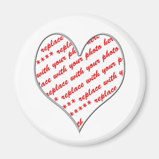 Aimant Cadre photo Valentine (Devant)