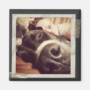Aimant Cadre Tapis Papier Vieux Instagram Photo